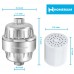 HomeRium 10-Stage Shower Filter (Chrome) | 3 Replacement Cartridge With Teflon Tape and 2 Seal | Water Softener For All Shower Head | Shower Filters For Hard Water  Nickel  Rust  Fluoride  Chlorine - B077RYYNL1